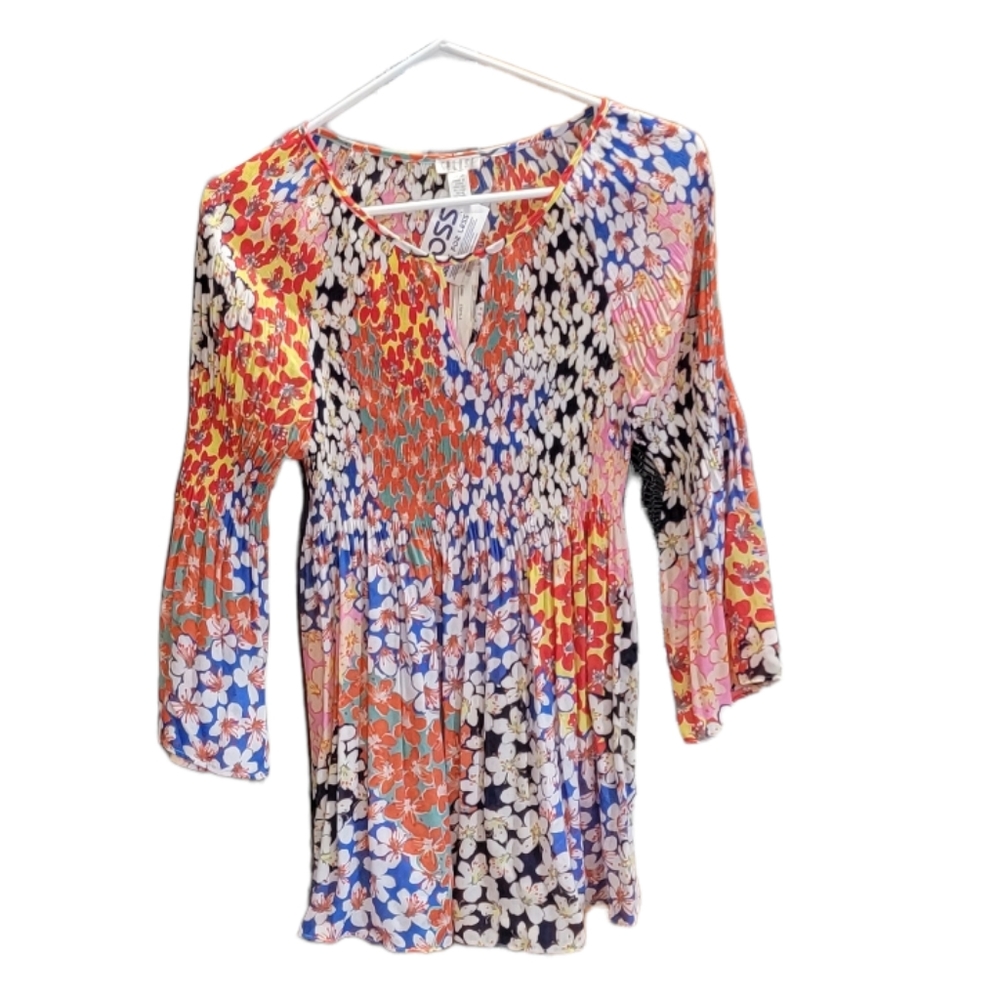 SPEDSE Floral Blouse Tunic Essentials